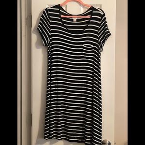 Target striped t-shirt dress. Size L